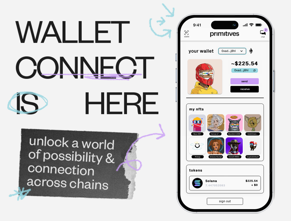announcing: wallet connect on primitives